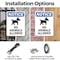 Signmission No Animals Allowed, 10 in W x Rectangle, Plastic OS-2PACK-NS-P-1014-V-14375 - alternate 6